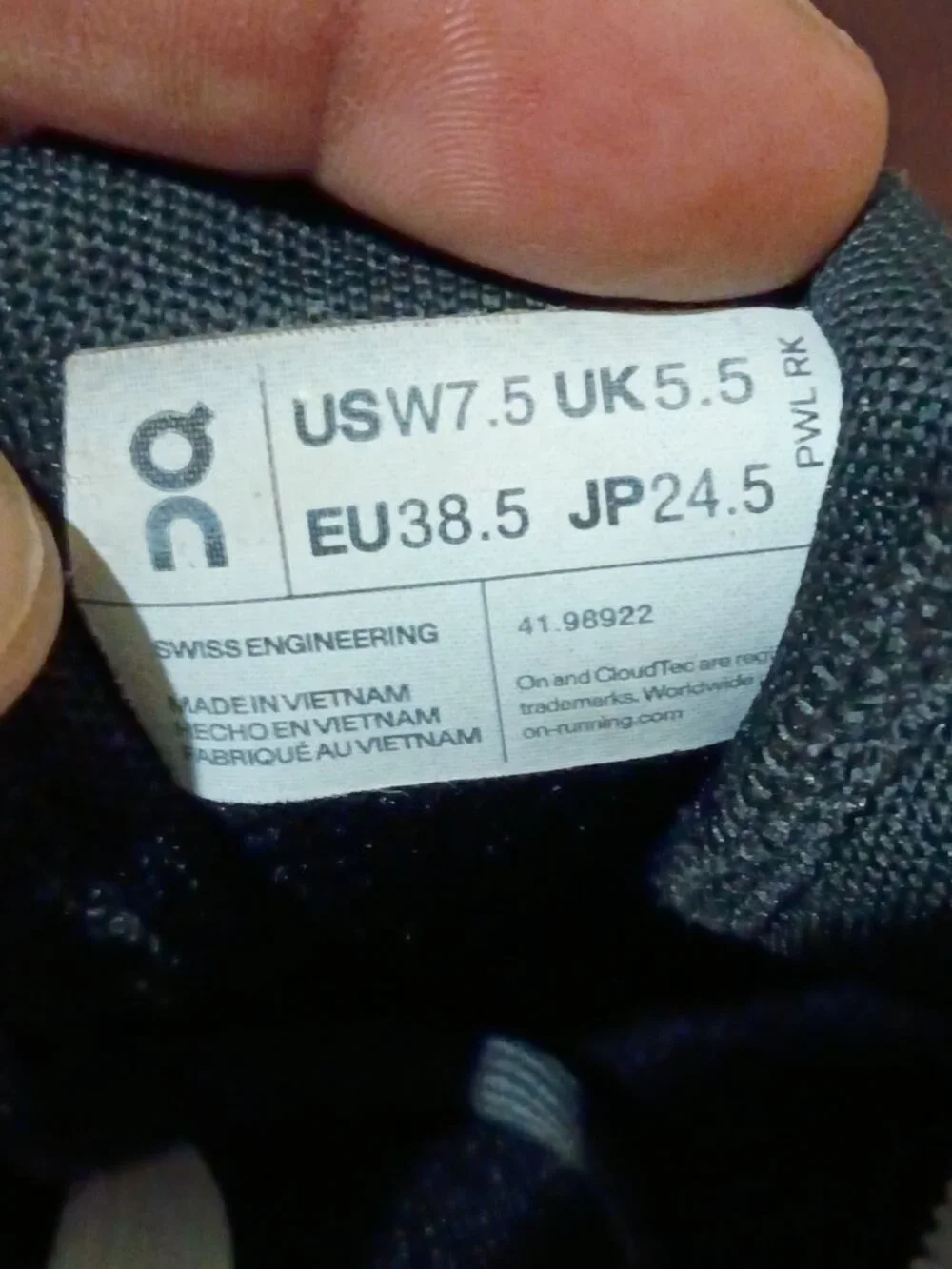 On Cloudswift 41.98922 Alloy/Eclipse Running Shoes Sneakers Women's Size 7.5